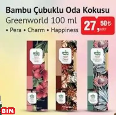 GREENWORLD BAMBU ÇUBUKLU ODA KOKUSU GREENWORLD BAMBU ÇUBUKLU ODA KOKUSU